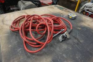 lot 20 image: Glad Hands Semi Truck Supply Line Snap Lock Connecting Couplers With Air Compressor Distribution Line