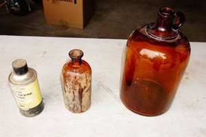 John Deere Paint and Vintage Brown Jars
