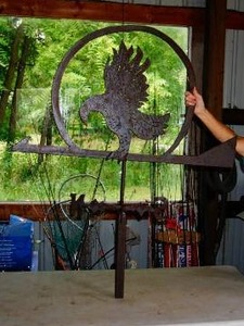 Large Metal Eagle Weathervane