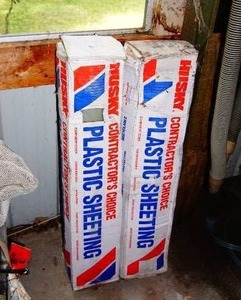 Two NIB Poly-America Plastic Wrap 10 x 100 1000 Sq ft 6 mil