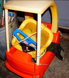 Barrel Full of Treasures and Lil Tikes Coupe Car