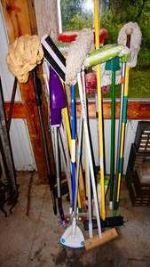 The mop and broom lot