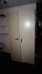 Metal storage unit double locking cabinet 36 inches wide 18 inches deep 72 inches tall
