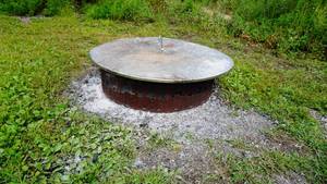 Custom fire pit ring with cover