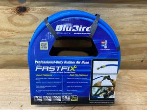 lot 16 image: BLUBIRD Professional-Duty 14 in. Rubber Air Hose (50 ft.)