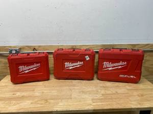 lot 71 image: MILWAUKEE Lot of 3- Tool Cases