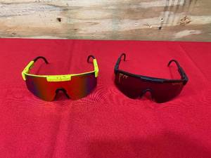 lot 85 image: PIT VIPER Lot of 2 Pairs of Sunglasses (replicas)