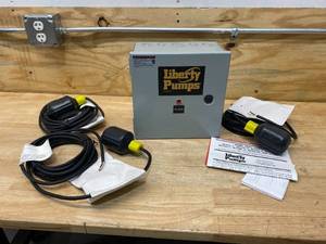 lot 57 image: LIBERTY PUMPS CONTROL PANELS, AE21L3, DUPLEX PUMP CONTROL WITH ALARM