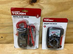 lot 109 image: HYPER TOUGH Digital Clamp Meter and Analogue Multimeter