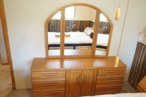 lot 44 image: dresser, headboard