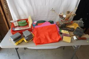 lot 121 image: painting supplies