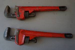 lot 158 image: pipe wrenches
