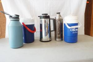 lot 239 image: thermosbeverage jugs