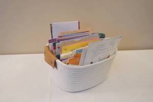 lot 497 image: basket of cards