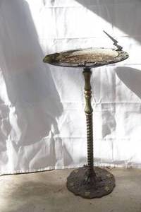 lot 590 image: sundial bird bath