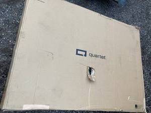 Glass Dry-Erase Mobile Whiteboard
