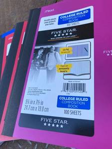 Five Star Composition Books