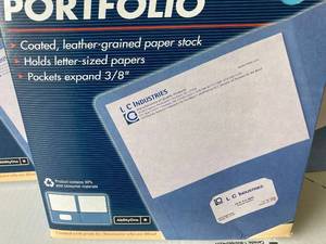 Blue Two Pocket Folders