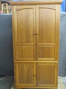 HUGE OAK ARMOIRE