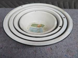 VINTAGE ENAMEL PANS