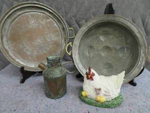 ANTIQUE  VINTAGE PANS COPPER