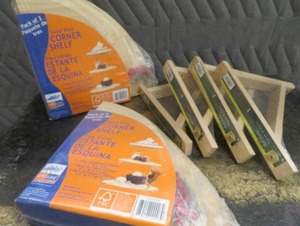 NEW SHELF BRACKETS AND SHELVES