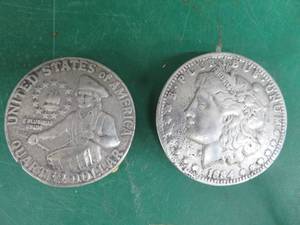 COIN BELT BUCKLES