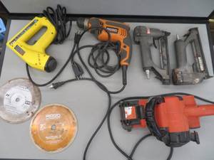TOOLS,  AIR TOOLS, & 2 CIRCLE BLADES