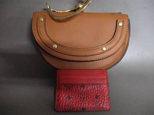 Small Fashion Wristlet Bag with MCM Card Holder
