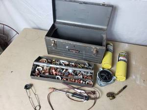 Toolbox with Mapp Torch and Parts