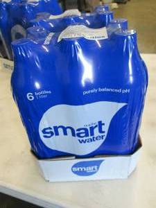 lot 53 image: 12- 1 liter Bottles Smart Water ...
