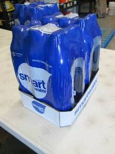 lot 54 image: 12- 1 liter Bottles Smart Water ...