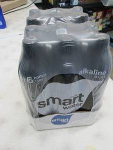 lot 58 image: 12- 1 liter Bottles Smart Water Alk...