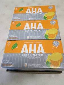 lot 79 image: 3- 8 pks 12 oz Cans AHA  Caffeinate...