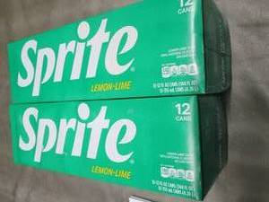 lot 87 image: 2- 12 pks 12 oz Cans Sprite...