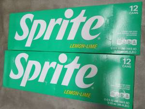 lot 88 image: 2- 12 pks 12 oz Cans Sprite...