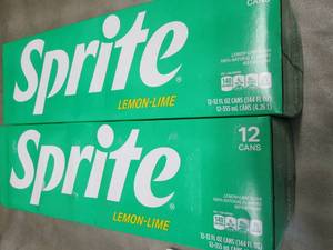 lot 89 image: 2- 12 pks 12 oz Cans Sprite...