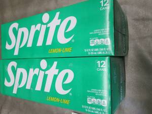 lot 90 image: 2- 12 pks 12 oz Cans Sprite...