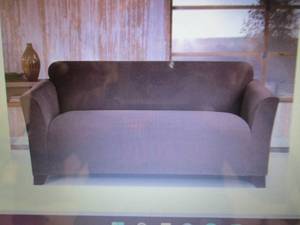 lot 120 image: Sure Fit Stretch Morgan Loveseat Sl...