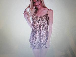 lot 149 image: White Mark Womens 2-Pc. Satin Cami...