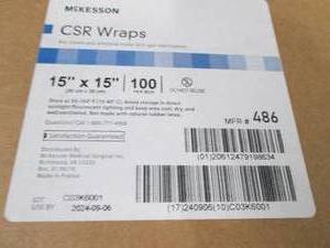 lot 213 image: McKesson Sterilization Wrap Blue 15...