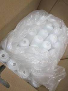 lot 216 image: Box of 32 oz Plastic Bottles...