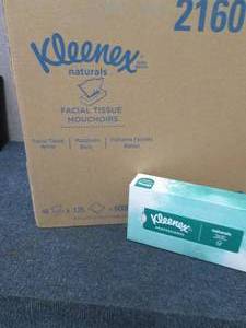 lot 217 image: Case off Kleenex Naturals 2 Ply Fac...
