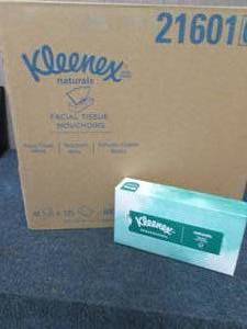 lot 220 image: Case off Kleenex Naturals 2 Ply Fac...