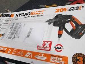lot 298 image: WORX Hydroshot 320 PSI 20V Portable...