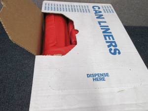 lot 322 image: Case of 200 Heavy Duty Red Waste Di...