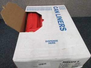 lot 323 image: Case of 200 Heavy Duty Red Waste Di...
