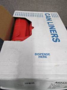 lot 328 image: Case of 200 Heavy Duty Red Waste Di...