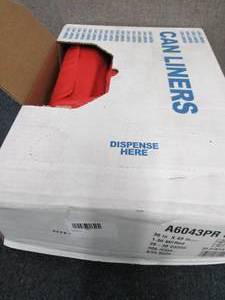 lot 329 image: Case of 200 Heavy Duty Red Waste Di...