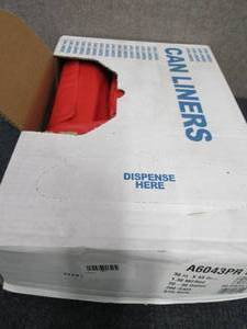 lot 331 image: Case of 200 Heavy Duty Red Waste Di...